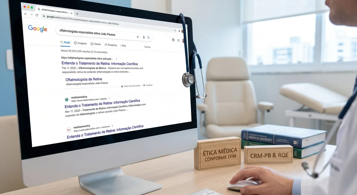 Marketing médico ético no Google Ads e SEO em conformidade com as regras do Conselho Federal de Medicina