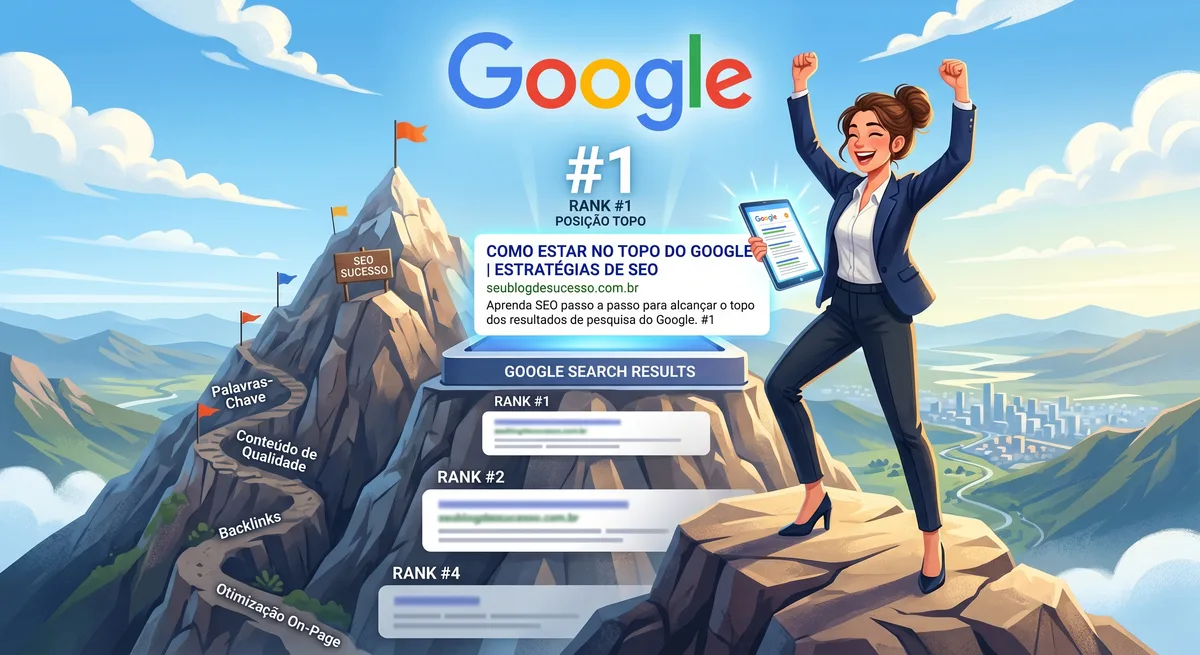 Estratégia visual de SEO Local e otimização do perfil do Google Meu Negócio para atração de clientes locais